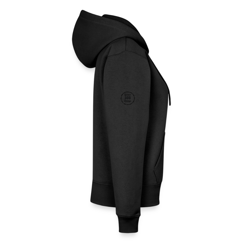 Frauen Premium Kapuzenjacke Made in good old Germany - Schwarz