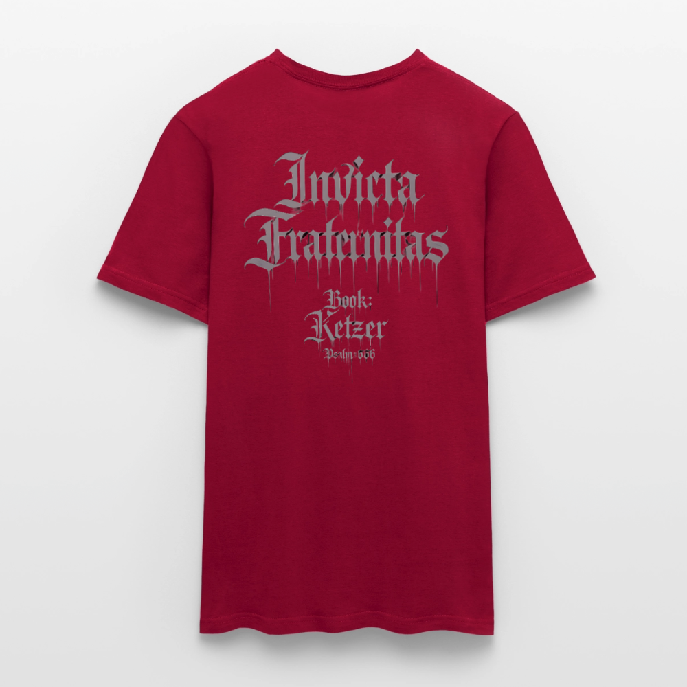 Männer T-Shirt Invicta Fraternitas - Ziegelrot