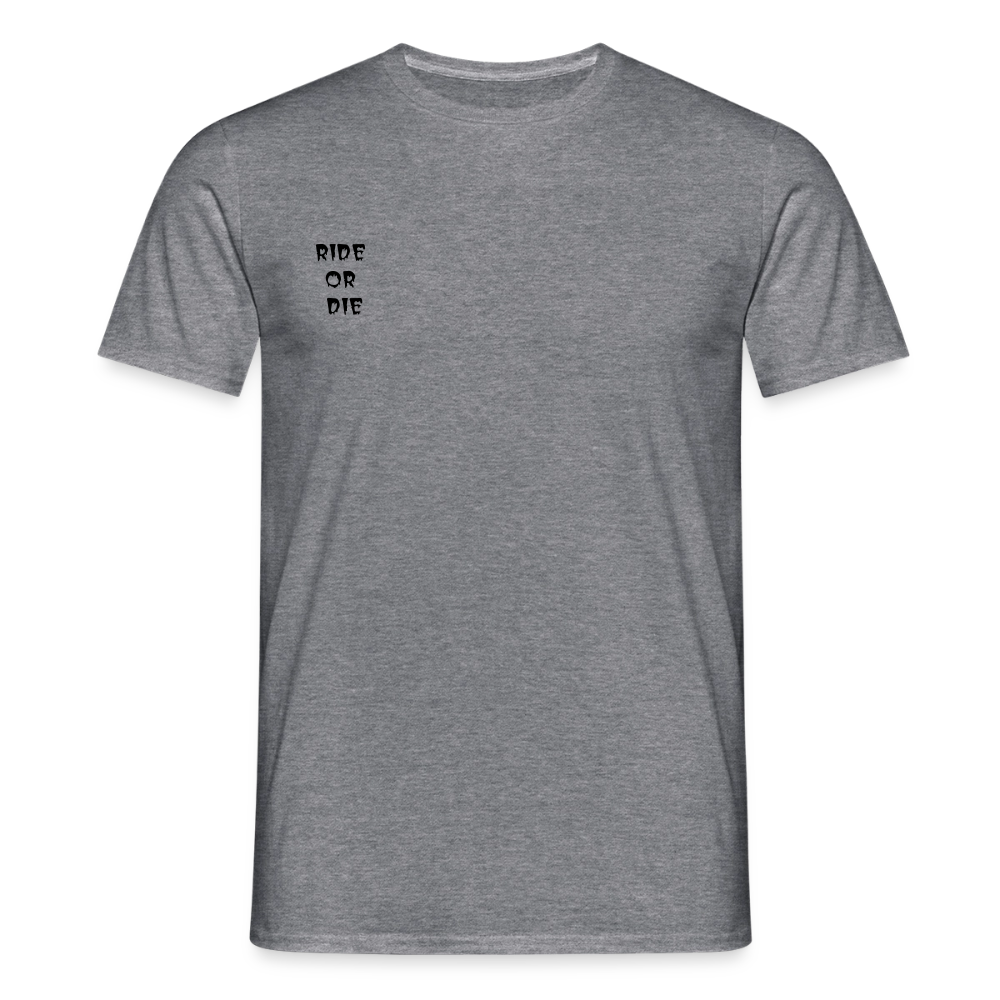 Männer T-Shirt Loyalty Ride or Die - Graphit meliert