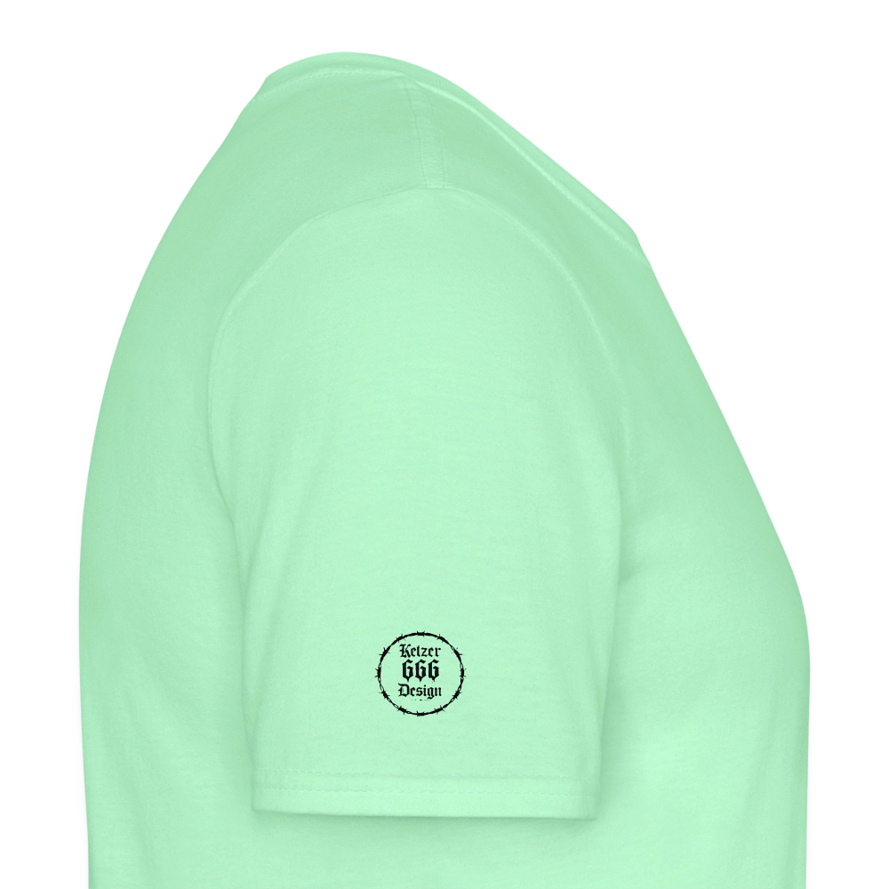 Männer T-Shirt Lieber stehend sterben - Mintgrün