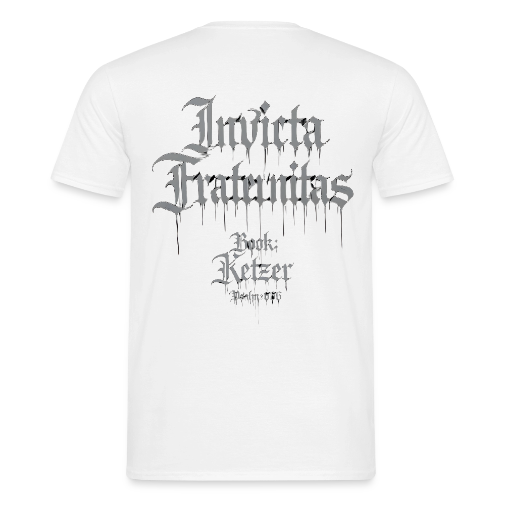 Männer T-Shirt Invicta Fraternitas - Weiß