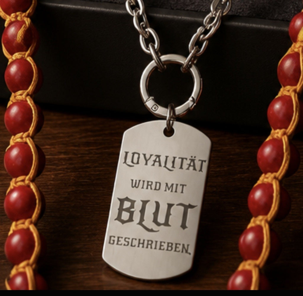 Loyalität – Edelstahl Kettenanhänger