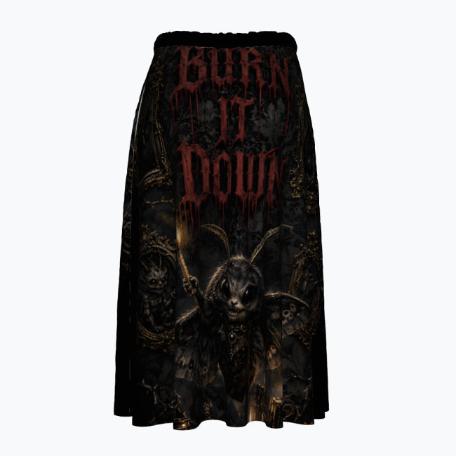 Allover Print Rock Gothik Style - Moth Cinder