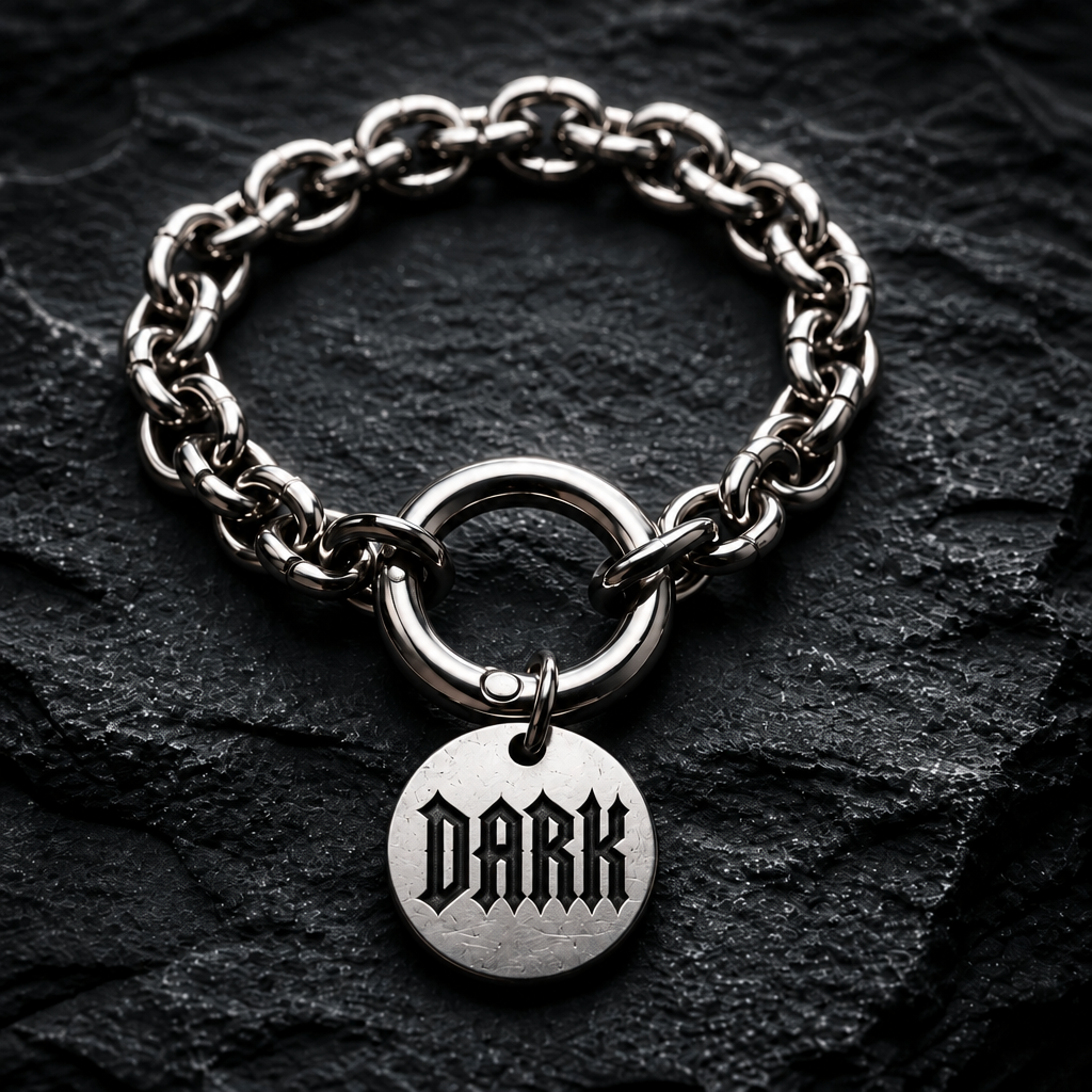 „Edelstahl-Anhänger mit Dark-Lasergravur“