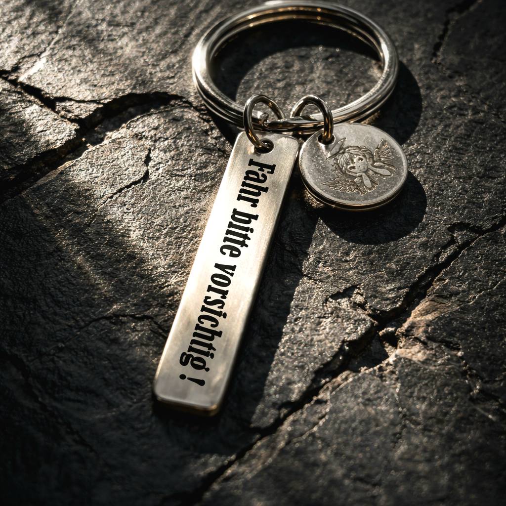 Schlüsselanhänger Fahr bitte vorsichtig