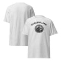 Unisex Viking Streetwear T-Shirt in Ash Grey – Vorder- und Rückansicht | Ketzer 666 Design